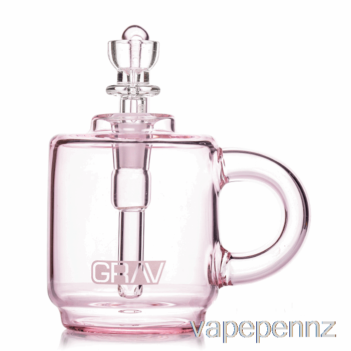 GRAV Coffee Mug Pocket Bubbler Pink VAPE NZ